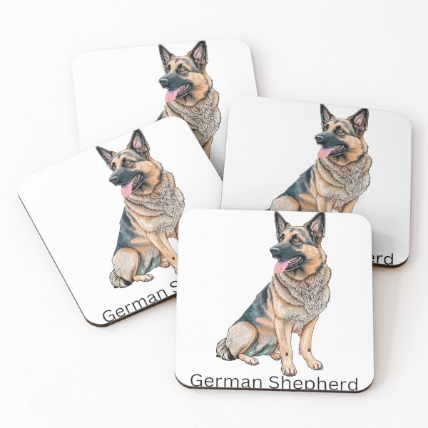Item preview, Cute German Shepherd designed and sold by CottonAndBliss.
