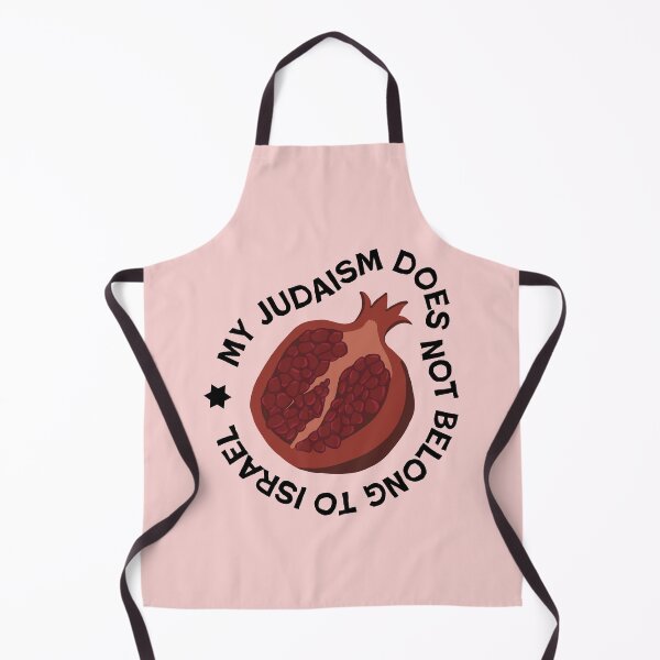 Item preview, My Judaism Does Not Belong to Israel Pomegranate Sticker (Black Text) designed and sold by JewishAntiZ.