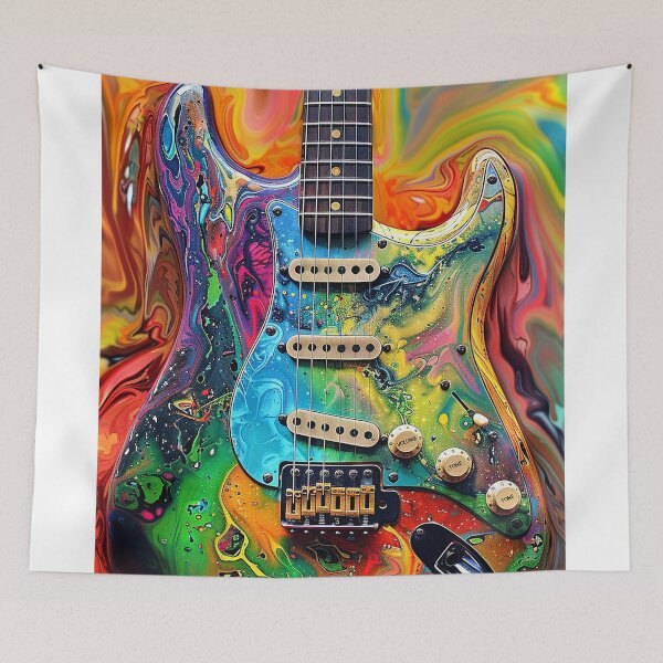 Item preview, Strat Guitar - Electric Guitar - Psychodelic Art designed and sold by lapart.