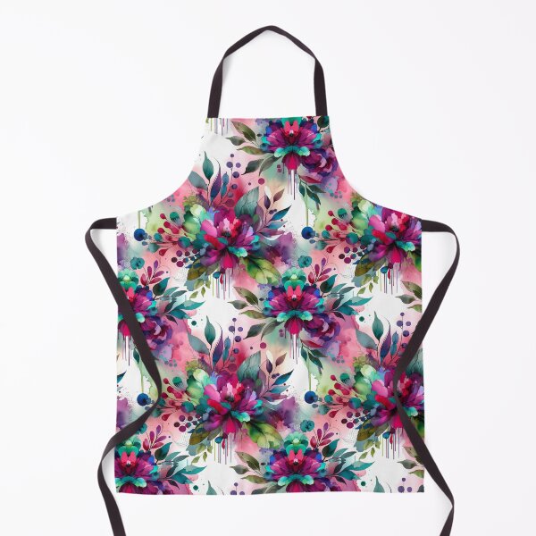 Item preview, Enchanted Garden Dreamscape - Abstract Watercolor Floral Fusion in Electric Hues designed and sold by Studio70Nine.