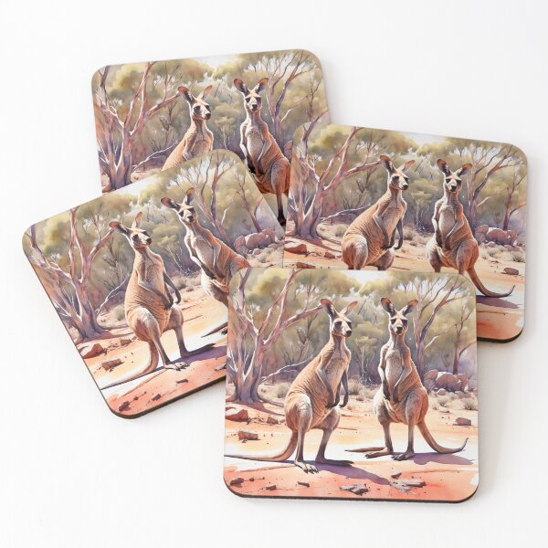Artikelvorschau, Kängurus im australischen Outback entworfen und verkauft von ArtsyTeegee.