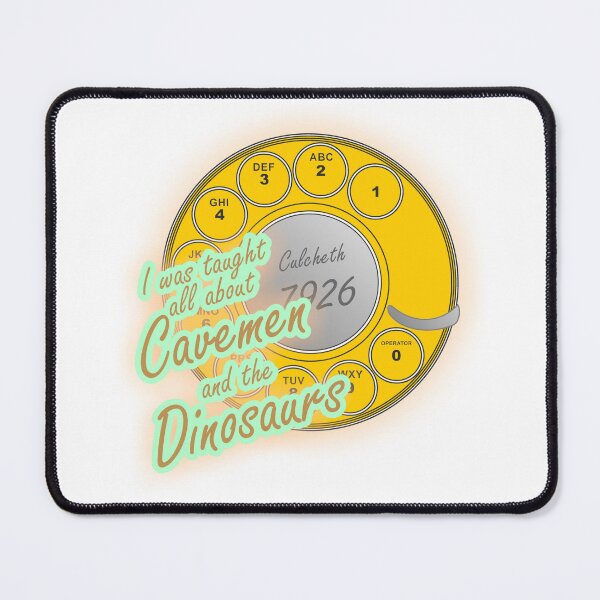 Item preview, old rotary dial phone I was taught all about cavemen and the dinosaurs designed and sold by LaughingProf.