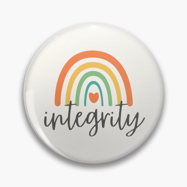 Item preview, Integrity - Rainbow with heart - Positive Words designed and sold by patternjp.