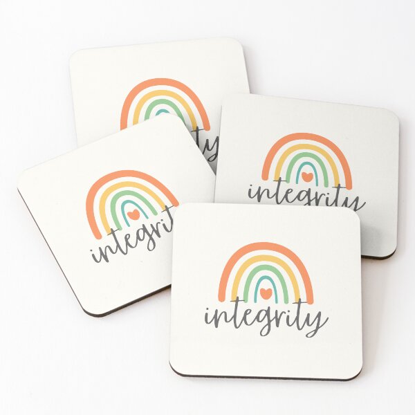 Item preview, Integrity - Rainbow with heart - Positive Words designed and sold by patternjp.