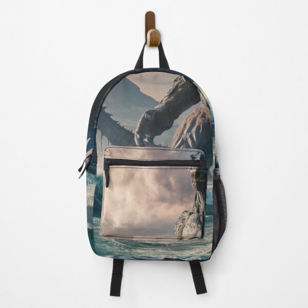 Item preview, Colossal Kaiju titan looms over the ocean, creating waves designed and sold by Titan33.