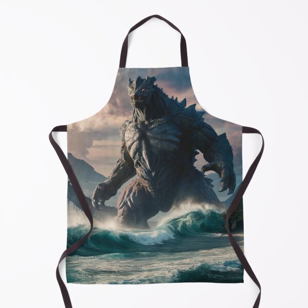 Item preview, Colossal Kaiju titan looms over the ocean, creating waves designed and sold by Titan33.