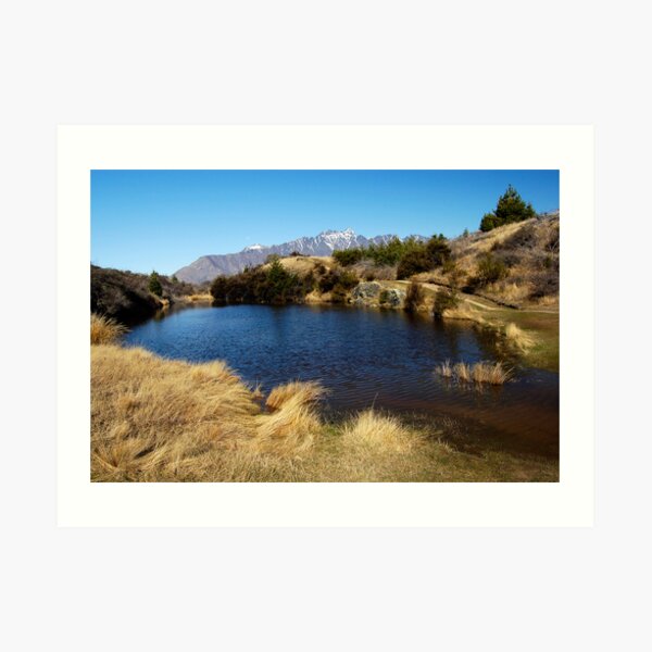 Hilltop Lake Art Print