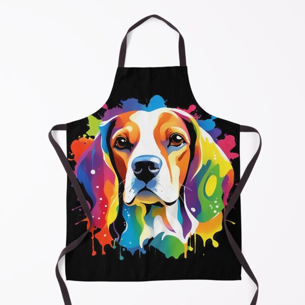Item preview, Vibrant Rainbow Beagle Portrait Design For Dog Lovers designed and sold by kakarikihill.