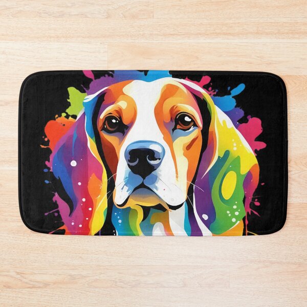 Item preview, Vibrant Rainbow Beagle Portrait Design For Dog Lovers designed and sold by kakarikihill.