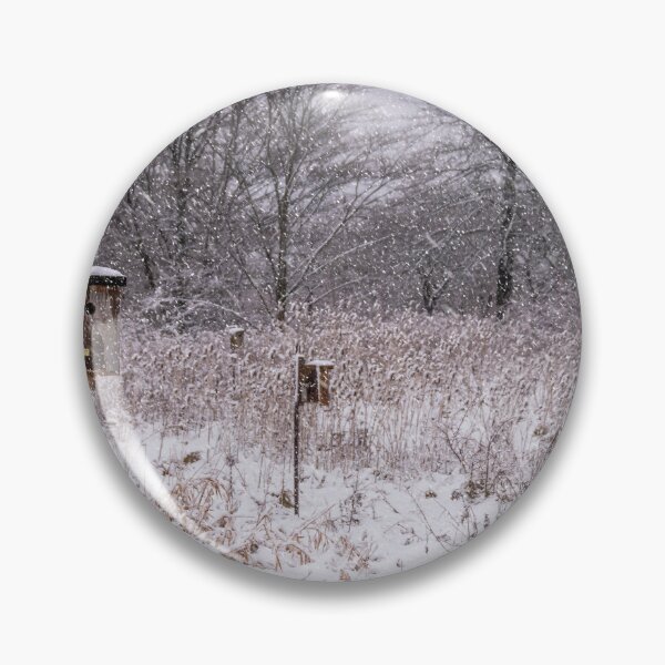 Item preview, Snow Covered Birder Feeders at Sam Smith Park designed and sold by jrtwynam.
