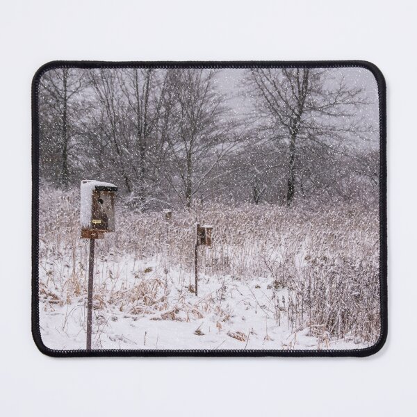 Item preview, Snow Covered Birder Feeders at Sam Smith Park designed and sold by jrtwynam.