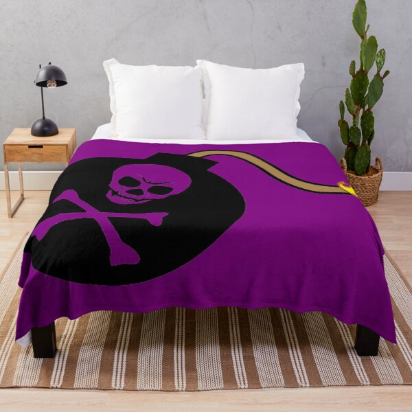 Item preview, Skull Bomb Jolly Roger (Purple) designed and sold by MurpheusTech.