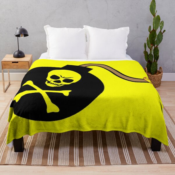 Item preview, Skull Bomb Jolly Roger (Yellow) designed and sold by MurpheusTech.