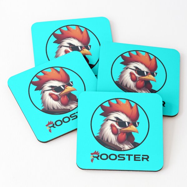 Item preview, ROOSTER - #00FFFF designed and sold by Marlon Oseguera.