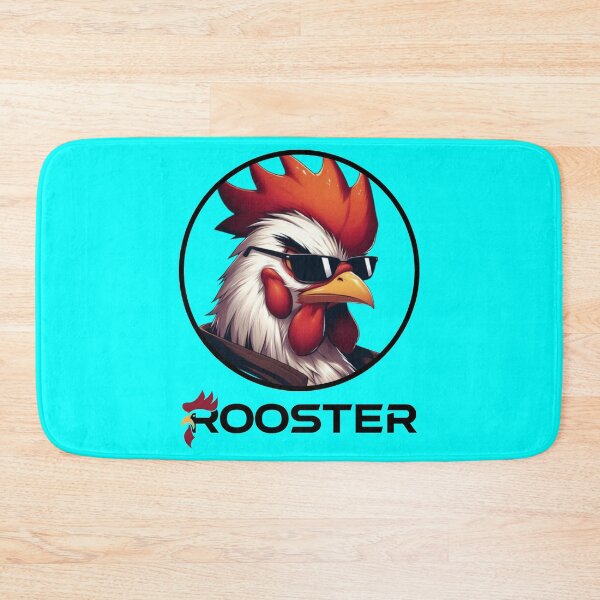 Item preview, ROOSTER - #00FFFF designed and sold by Marlon Oseguera.