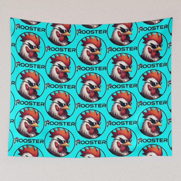 Item preview, ROOSTER - #00FFFF designed and sold by Marlon Oseguera.