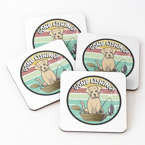 Item preview, Funny big brown dog has gone fishing designed and sold by Pet Station.