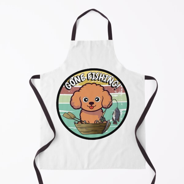 Item preview, Funny brown dog has gone fishing designed and sold by Pet Station.