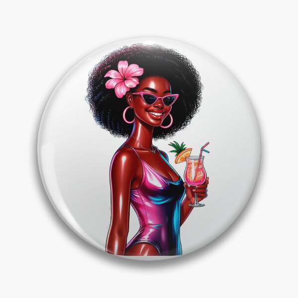 Artikelvorschau, Sommermädchen, Urlaubsmädchen, Strandfrau, Urlaubsmädchen, Tropisch, Sommerfrau, Strandfrau, Badeanzug-Mädchen, Afrofrau, schwarzes Mädchen. entworfen und verkauft von gabrielakrall.