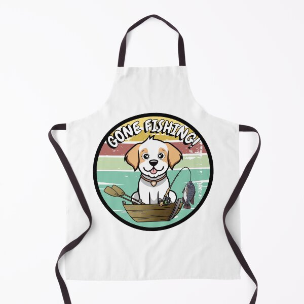 Item preview, Funny happy dog has gone fishing designed and sold by Pet Station.