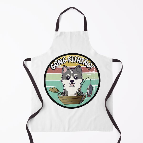 Item preview, Funny husky dog has gone fishing designed and sold by Pet Station.