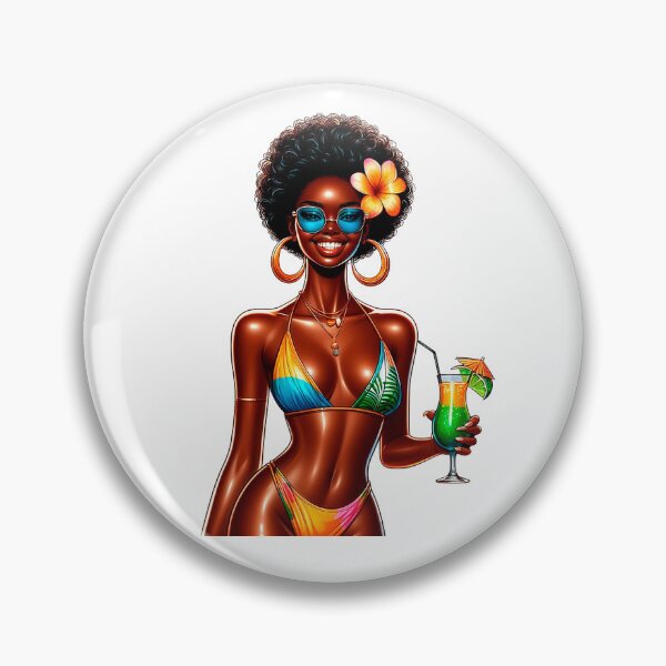 Artikelvorschau, Sommermädchen, Sommerbaby, Urlaubsmädchen, Strandfrau, Urlaubsmädchen, Tropisch, Sommerfrau, Strandfrau, Badeanzugmädchen, Afrofrau, schwarzes Mädchen. entworfen und verkauft von gabrielakrall.