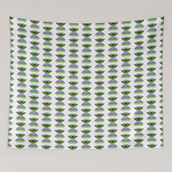 Item preview, Genderqueer aromantic double pride flag heart designed and sold by Enbykeith.
