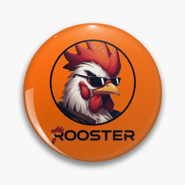 Item preview, ROOSTER - #FF6600-B designed and sold by Marlon Oseguera.