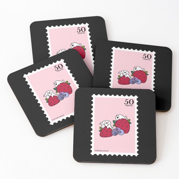 Item preview, Seal and Fruit (strawberry and blueberry) Stamp designed and sold by RabbitK.