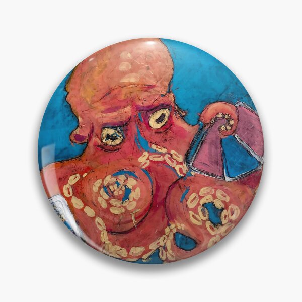 Item preview, Encaustic Painting of an Octopus designed and sold by phoenixwilke.