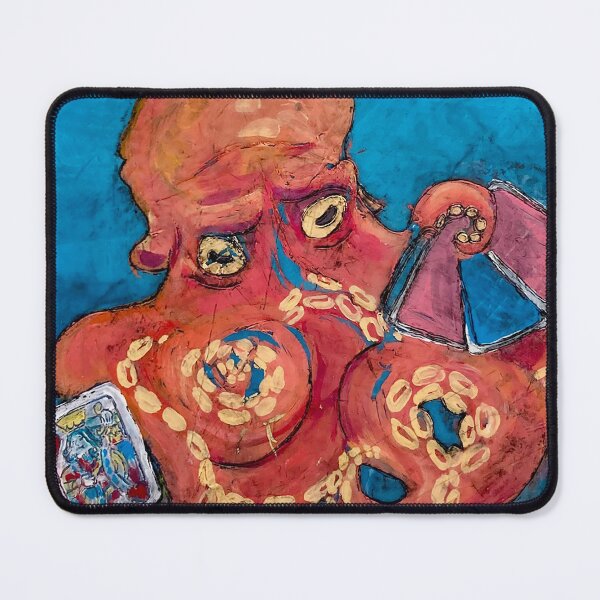 Item preview, Encaustic Painting of an Octopus designed and sold by phoenixwilke.