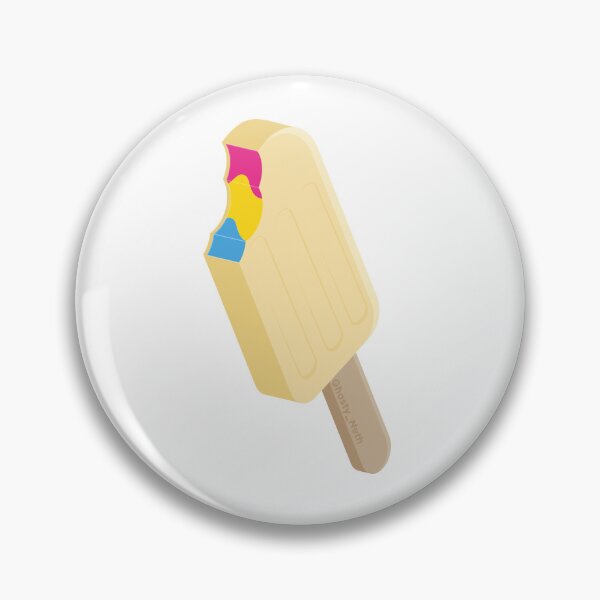 Item preview, Pansexual popsicle vanilla (pin buttons and stickers only) designed and sold by GhostyNeth.