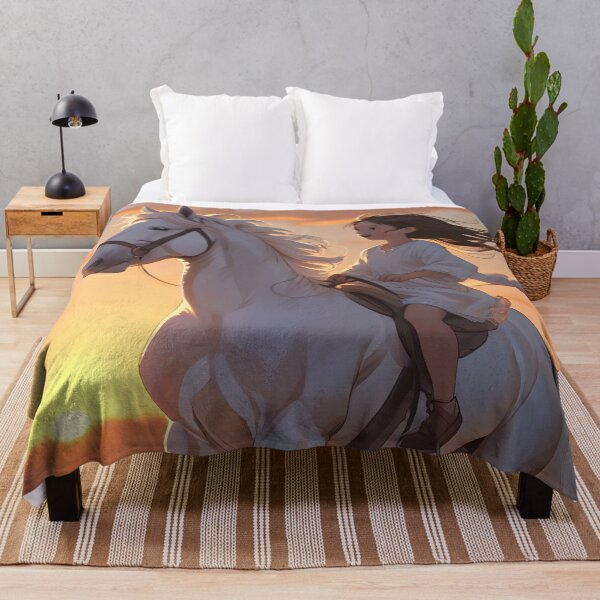 Item preview, Little girl on horse Camargue designed and sold by Astralia.