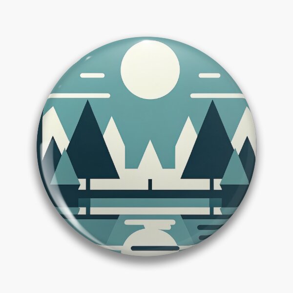Item preview, Serene Lake and Abstract Trees in Art designed and sold by SunkenCost.