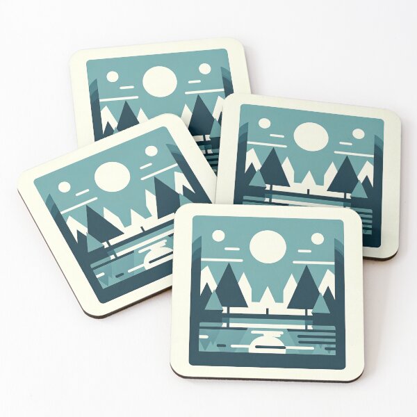 Item preview, Serene Lake and Abstract Trees in Art designed and sold by SunkenCost.