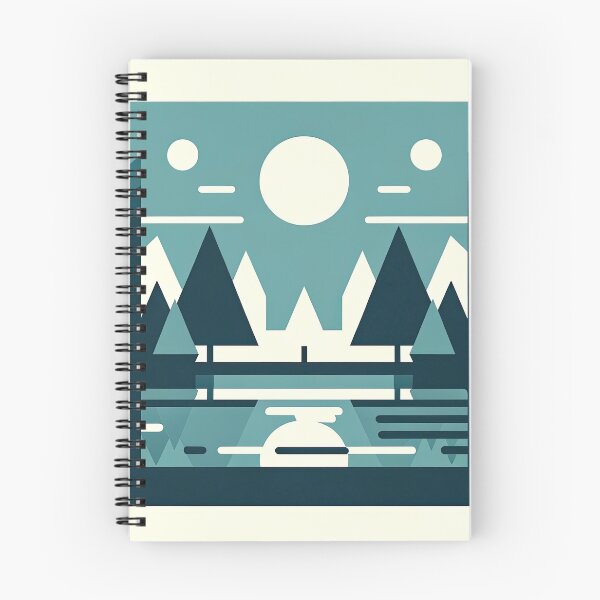 Item preview, Serene Lake and Abstract Trees in Art designed and sold by SunkenCost.