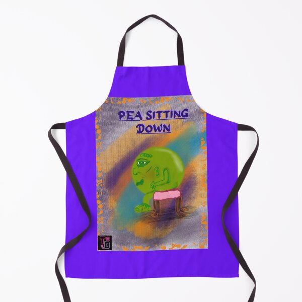 Item preview, Pea sitting down designed and sold by Twisted Doodles.