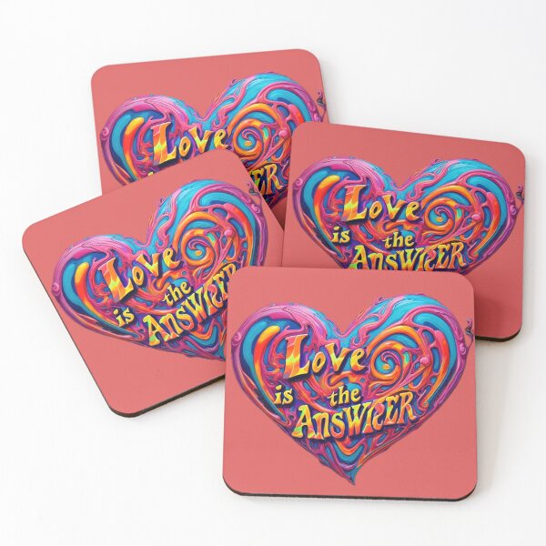 Item preview, love is the Answer Heart Design designed and sold by DukeGroovy.