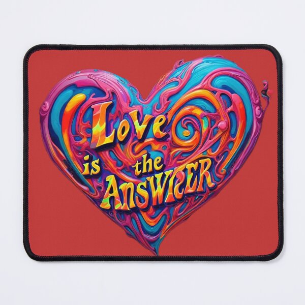 Item preview, love is the Answer Heart Design designed and sold by DukeGroovy.