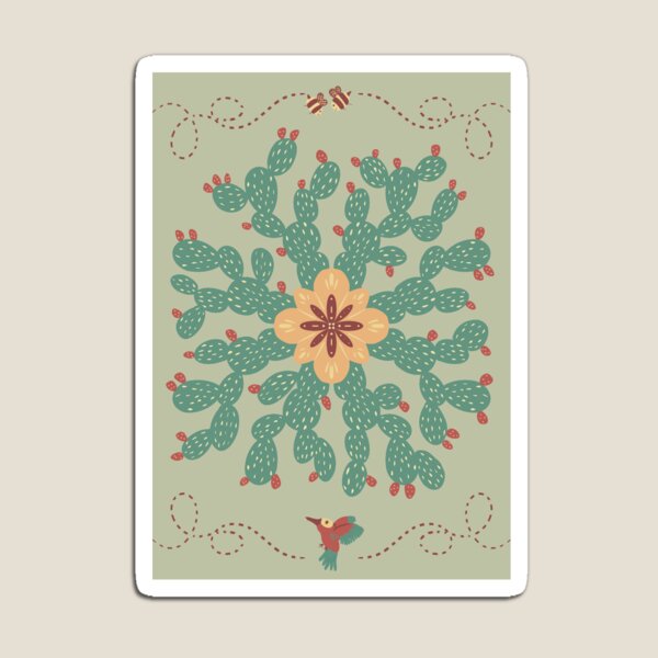 Item preview, cactus flower designed and sold by BurbleCat.