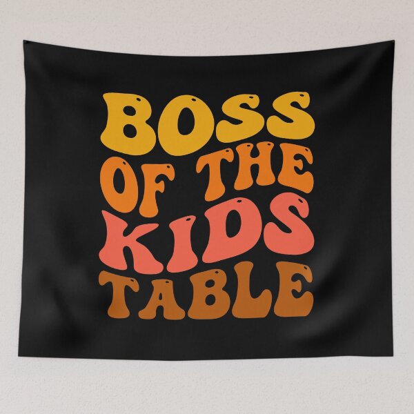 Item preview, Thanksgiving for kids Boss of the Kids Table Groovy Thanksgiving designed and sold by CORJIDOG-ART.