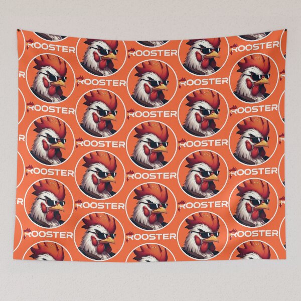 Item preview, ROOSTER - #FF6633 designed and sold by Marlon Oseguera.