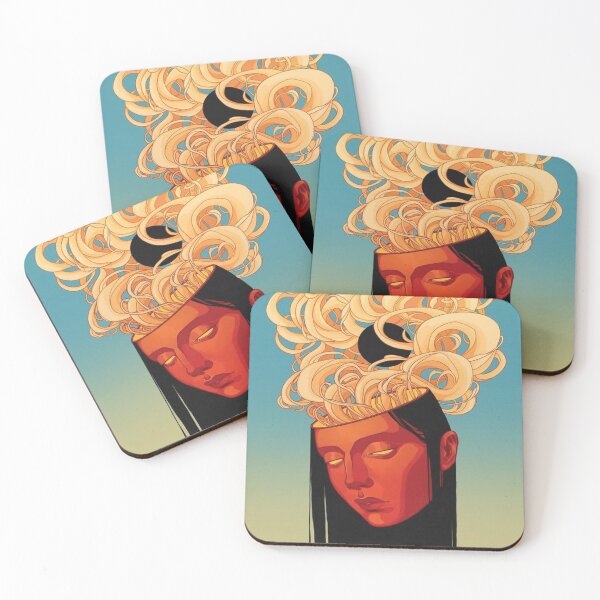 Item preview, Meditative Curlesque Portrait	 designed and sold by DernunDesdw.