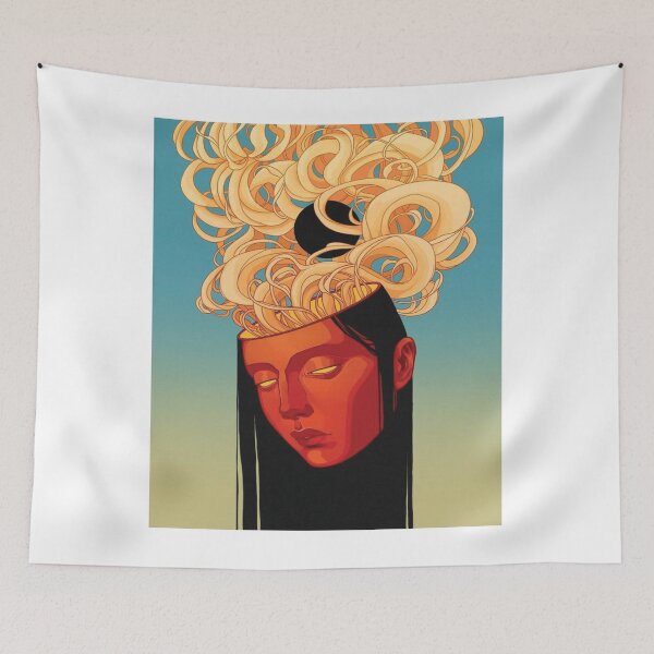 Item preview, Meditative Curlesque Portrait	 designed and sold by DernunDesdw.