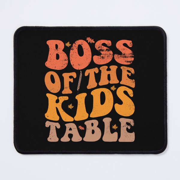 Item preview, Thanksgiving for kids Boss of the Kids Table Groovy Thanksgiving designed and sold by CORJIDOG-ART.