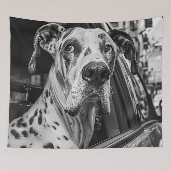 Item preview, Dog in car 2 designed and sold by ARTistCyberello.