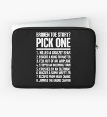 Funda para portátil Funny Get Well Gift - Fractura del dedo gordo del pie roto