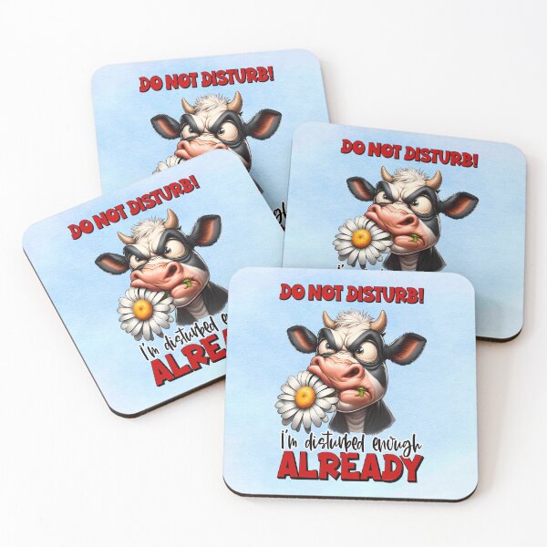 Item preview, Sarcastic Disturbed Cow designed and sold by MysticOzzy.