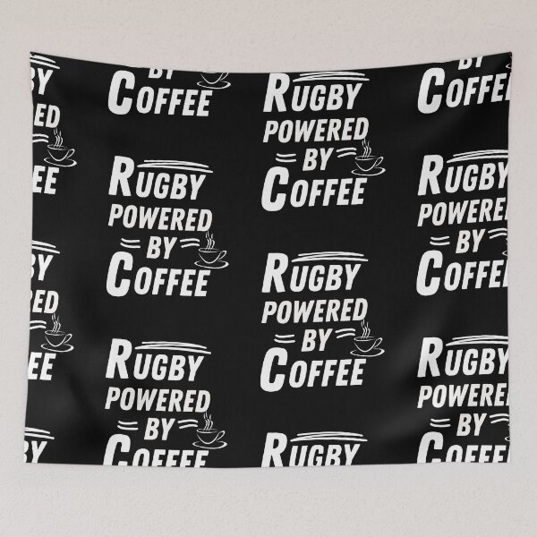 Item preview, Rugby powered by coffee designed and sold by annoying-shirts.