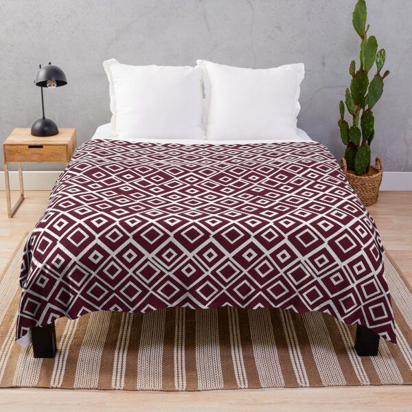 Item preview, Quaelvira - Burgundy square pattern (3/8) designed and sold by sabantha.